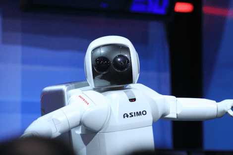 Honda’s ASIMO (Advanced Step in Innovative MObility) Robot (Source: WikiMedia Commons)